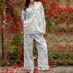 Karen Mabon Cotton Snow Leopards PJ Set